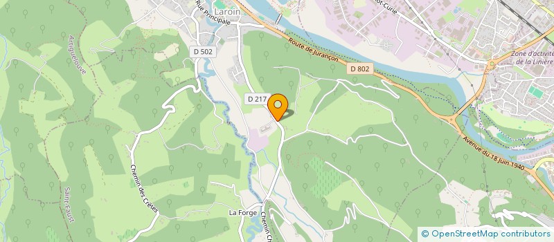 localisation de l'entreprise LA CHAPELLE DE ROUSSE  LAROIN