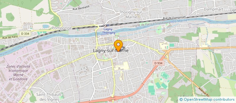 localisation de l'entreprise LA CHAPELLE DES GOURMETS à LAGNY-SUR-MARNE