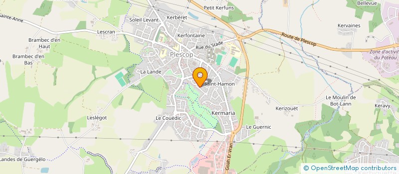 localisation de l'entreprise LA CHAPELLE DU MOULIN DE GLERE  PLESCOP