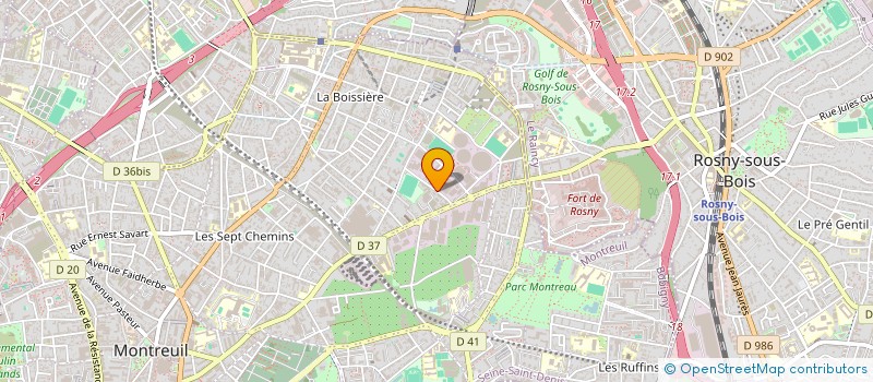 localisation de l'entreprise LA CHAPELLE EXOTIQUE à MONTREUIL