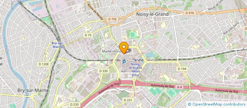 localisation de l'entreprise LA CHAPELLE INVEST  NOISY-LE-GRAND