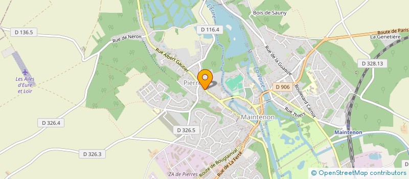 localisation de l'entreprise LA CHAPELLE SAINT JEAN  PIERRES