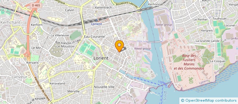 localisation de l'entreprise LA CHAPELLERIE à LORIENT