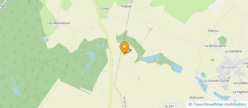 localisation de l'entreprise LA CHAPERONNIERE  BRIDORE