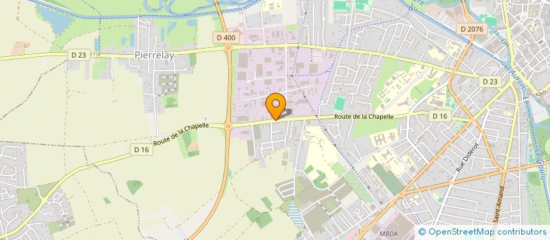 localisation de l'entreprise LA CHAPURSINE  BOURGES