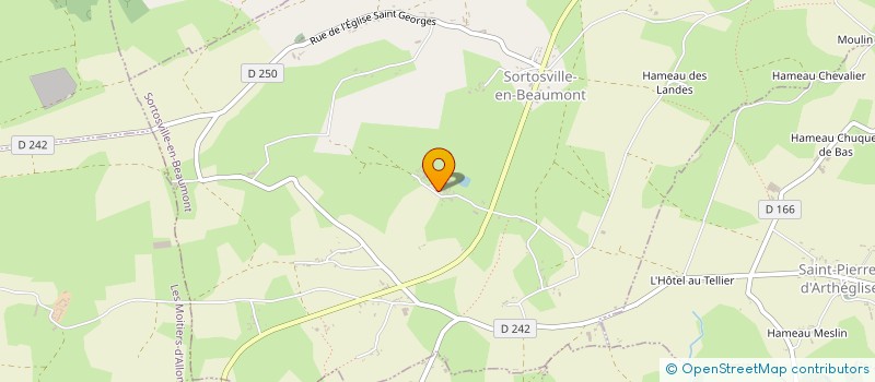 localisation de l'entreprise LA CHARBONNERIE  SORTOSVILLE-EN-BEAUMONT