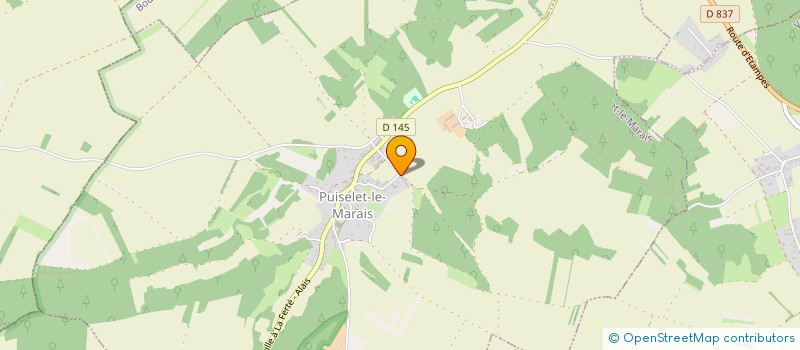 localisation de l'entreprise LA CHARCUTERIE DU GRAND CLOS à PUISELET-LE-MARAIS