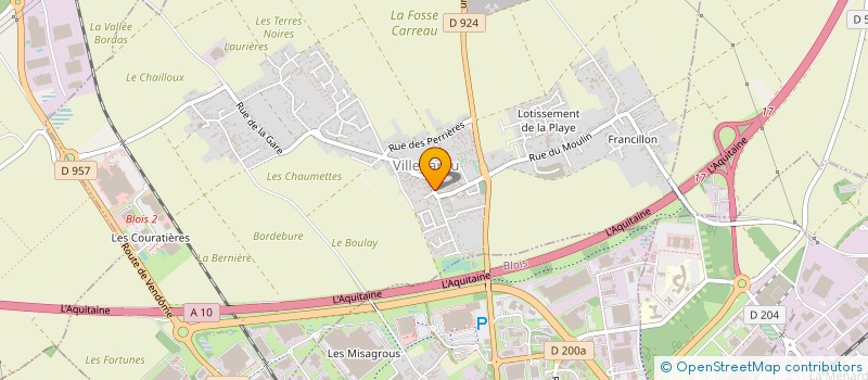 localisation de l'entreprise LA CHARCUTERIE GILLET à VILLEBAROU