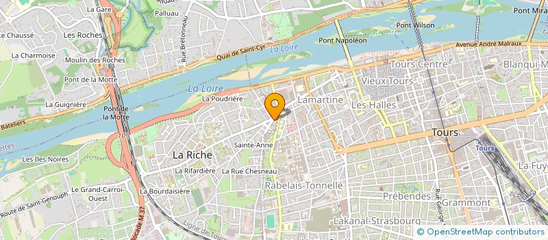 localisation de l'entreprise LA CHARCUTERIE MUSICALE à TOURS
