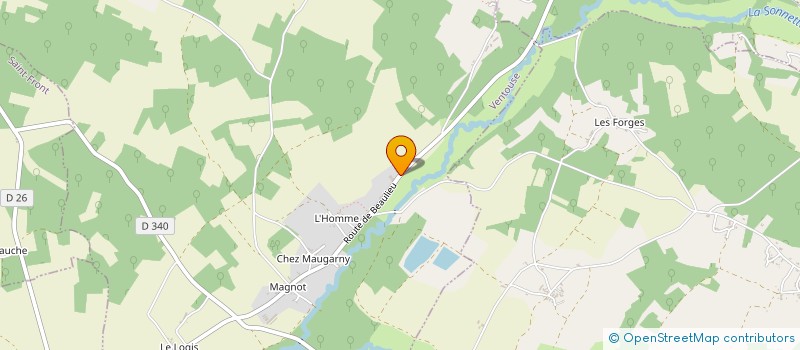 localisation de l'entreprise LA CHARENTAISE à VENTOUSE