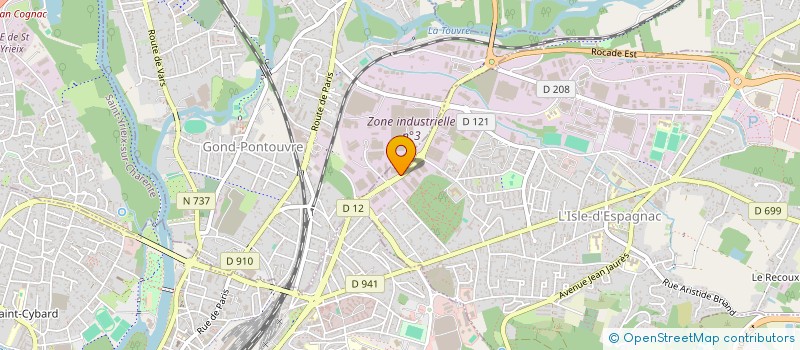 localisation de l'entreprise LA CHARENTE LIBRE  L'ISLE-D'ESPAGNAC