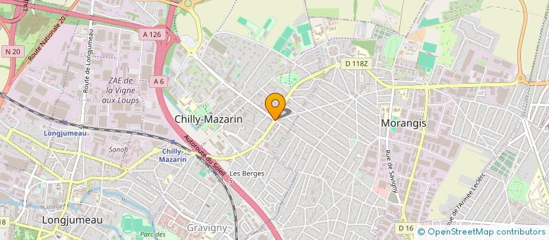 localisation de l'entreprise LA CHARETTE A FRUITS à CHILLY-MAZARIN