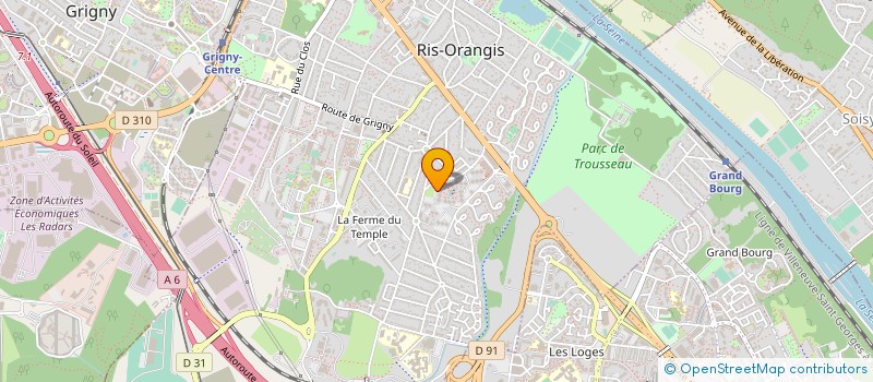 localisation de l'entreprise LA CHARITE à RIS-ORANGIS