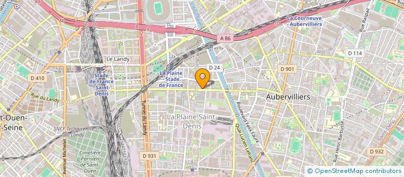 localisation de l'entreprise LA CHARITE DIVINE (L.C.D) à AUBERVILLIERS