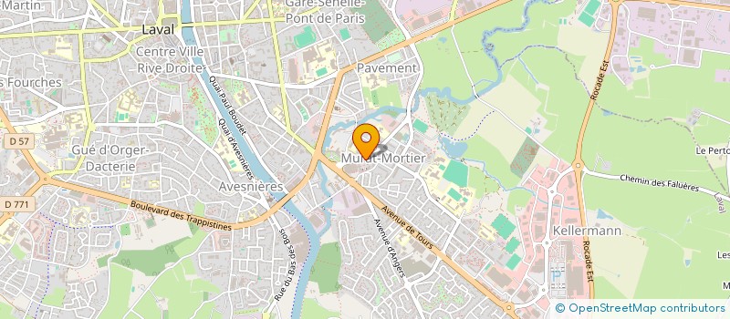 localisation de l'entreprise LA CHARITE DU COEUR à LAVAL
