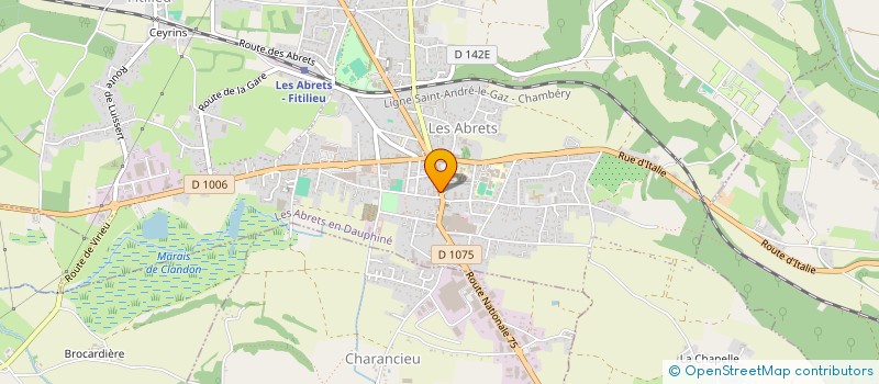 localisation de l'entreprise LA CHARMERY  LES ABRETS EN DAUPHINE