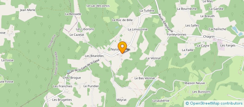 localisation de l'entreprise LA CHARMETTE  ROUFFIGNAC ST CERNIN DE R