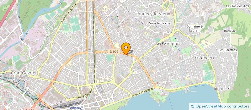 localisation de l'entreprise LA CHARMETTE LES AVANCHERS à ANNECY