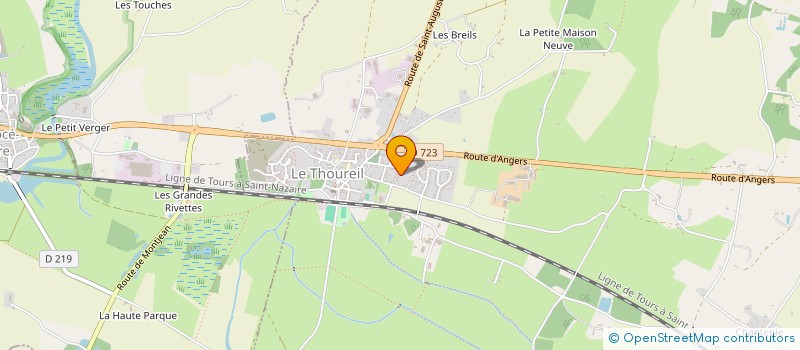 localisation de l'entreprise LA CHARMILLE  SAINT-GERMAIN-DES-PRES