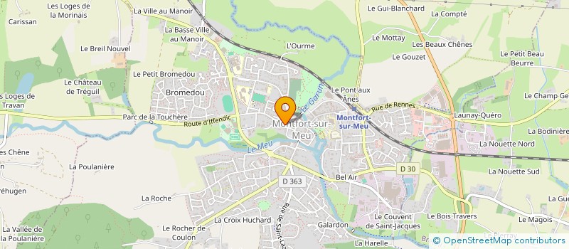 localisation de l'entreprise LA CHARMILLE DE MONTFORT  MONTFORT-SUR-MEU