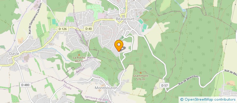 localisation de l'entreprise LA CHARMOTTE à BEAUCOURT