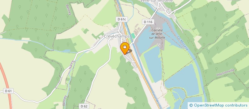 localisation de l'entreprise LA CHARMOUSE  CREVECHAMPS