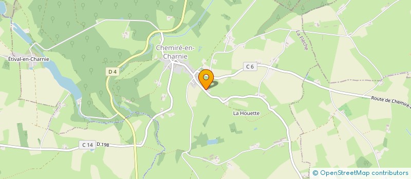 localisation de l'entreprise LA CHARNIE  CHEMIRE EN CHARNIE