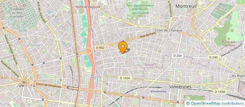 localisation de l'entreprise LA CHARNIERE à MONTREUIL