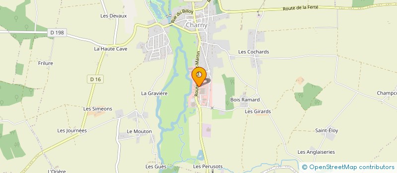 localisation de l'entreprise LA CHARNYCOISE SARL à CHARNY OREE DE PUISAYE