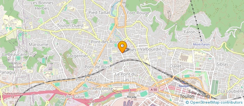 localisation de l'entreprise LA CHAROLAISE  TOULON