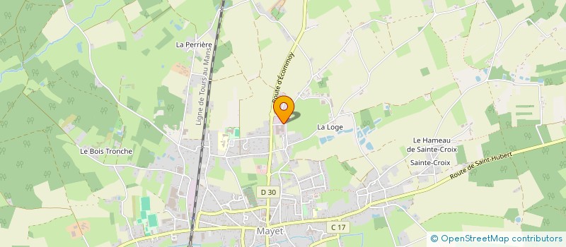 localisation de l'entreprise LA CHARPENTE COUVERTURE TRADITIONNELLE à MAYET