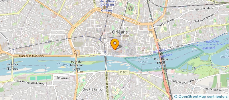 localisation de l'entreprise LA CHARPENTERIE à ORLEANS