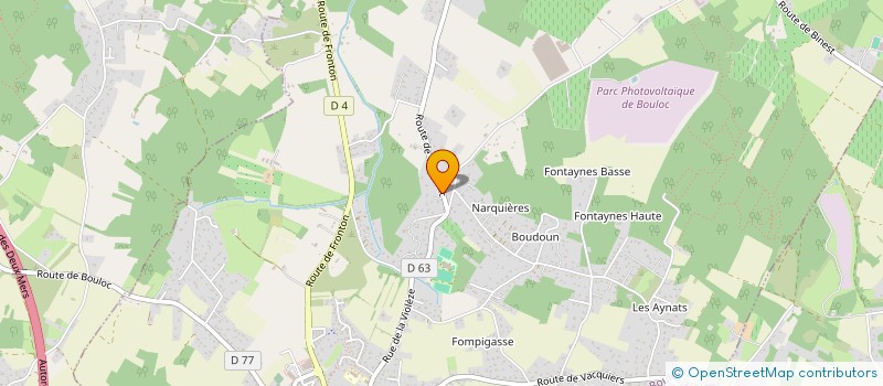 localisation de l'entreprise LA CHARPENTERIE à BOULOC