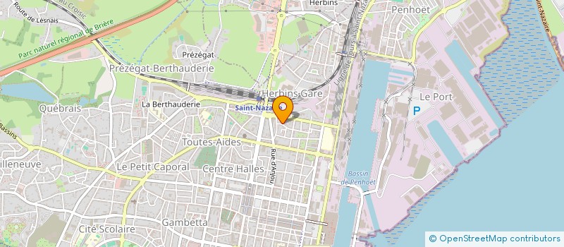 localisation de l'entreprise LA CHARPENTERIE  SAINT-NAZAIRE