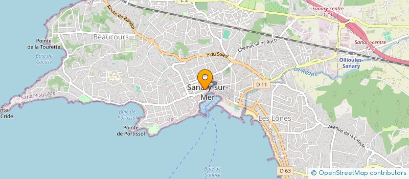 localisation de l'entreprise LA CHARPENTERIE  SANARY-SUR-MER