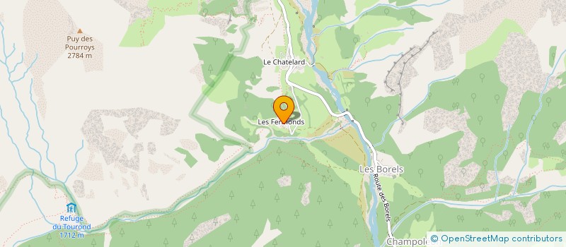 localisation de l'entreprise LA CHARPENTERIE DES CIMES  CHAMPOLEON