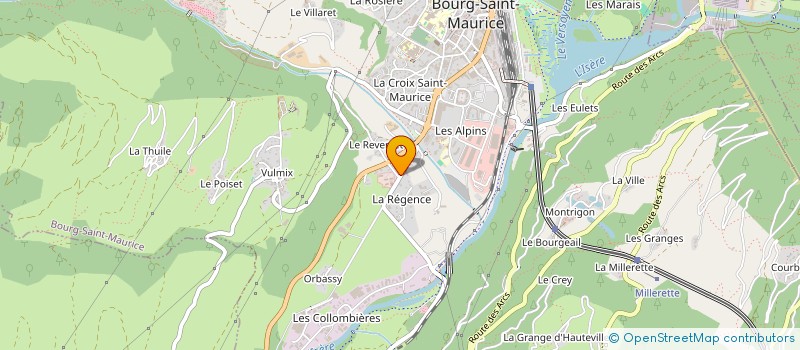 localisation de l'entreprise LA CHARPENTERIE TARINE à BOURG-SAINT-MAURICE