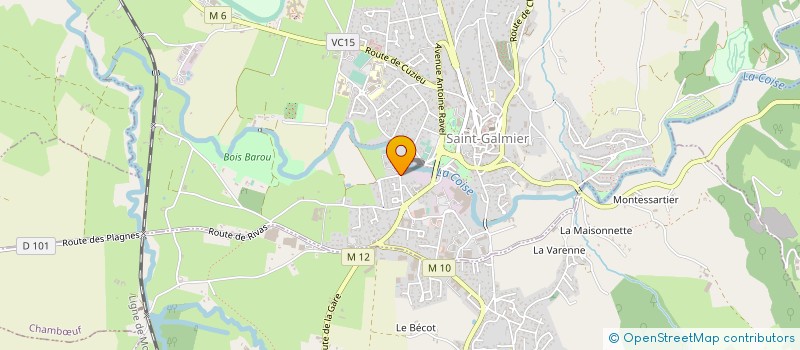 localisation de l'entreprise LA CHARPINIERE à SAINT-GALMIER