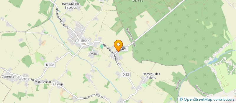 localisation de l'entreprise LA CHARRETIERE  PAULHAC