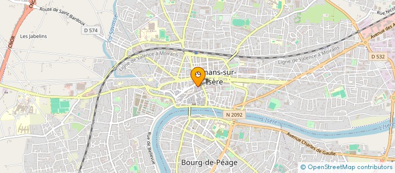 localisation de l'entreprise LA CHARRETTE à ROMANS-SUR-ISERE