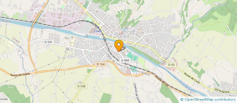 localisation de l'entreprise LA CHARRETTE à CREST