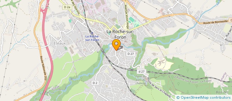 localisation de l'entreprise LA CHARRETTE à LA ROCHE-SUR-FORON