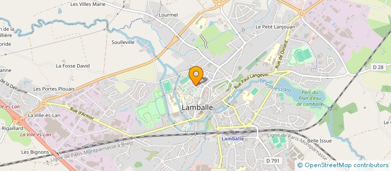 localisation de l'entreprise LA CHARRETTE à LAMBALLE-ARMOR