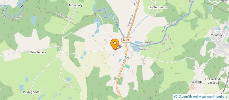 localisation de l'entreprise LA CHARRETTE BLEUE  FIRBEIX