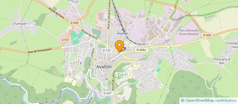 localisation de l'entreprise LA CHARRETTE ORCHESTRALE à AVALLON