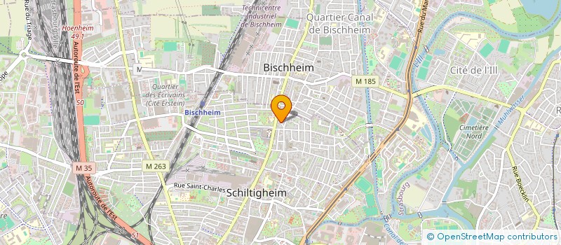 localisation de l'entreprise LA CHARRUE  SCHILTIGHEIM