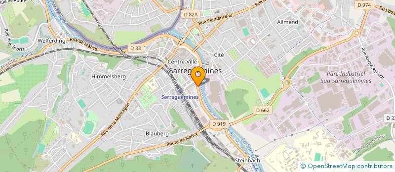 localisation de l'entreprise LA CHARRUE  SARREGUEMINES