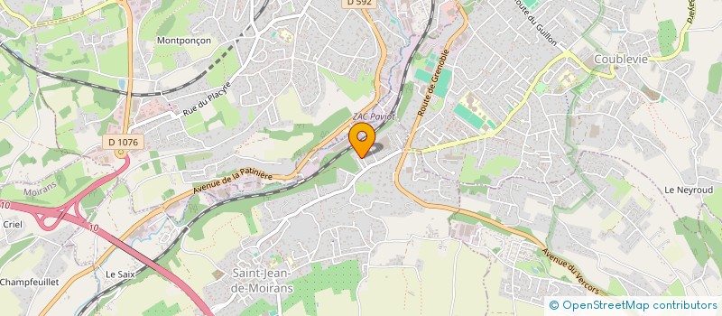 localisation de l'entreprise LA CHARTINE  SAINT-JEAN-DE-MOIRANS