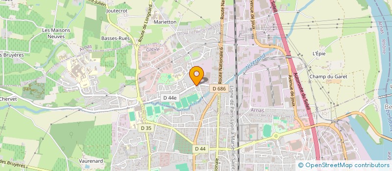 localisation de l'entreprise LA CHARTONNIERE SANTE  GLEIZE