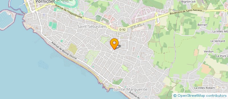 localisation de l'entreprise LA CHARTRAINE à PORNICHET